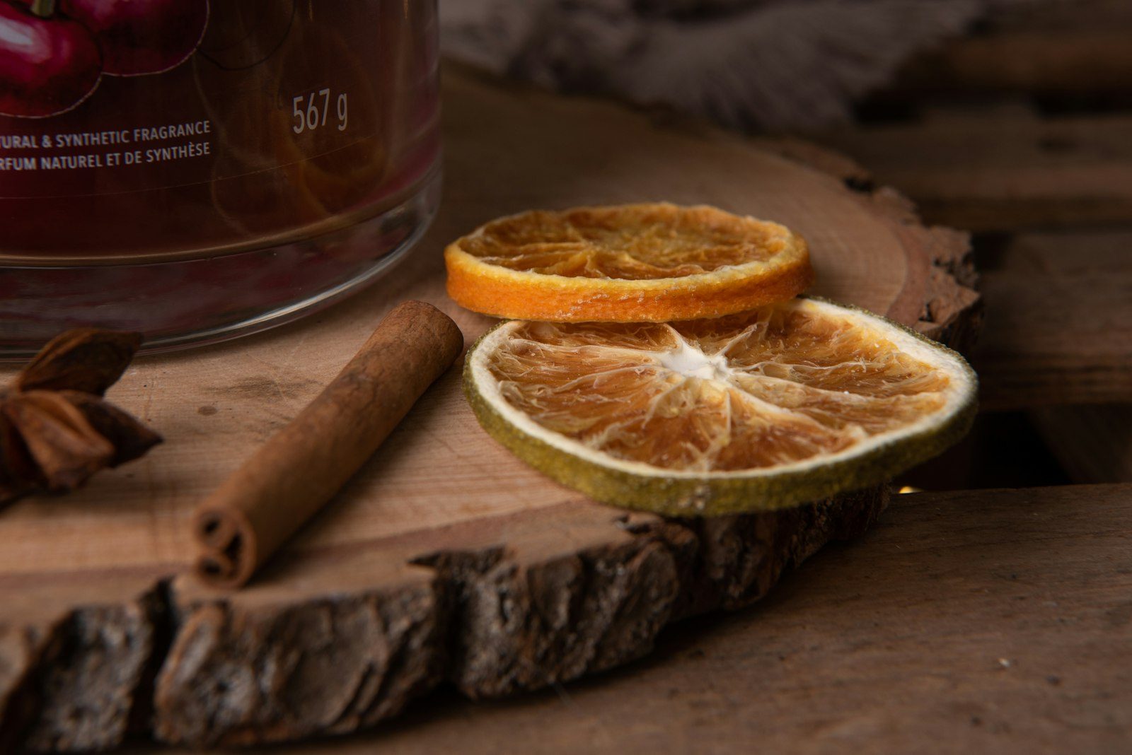 Stovetop potpourri simmering with oranges and cinnamon